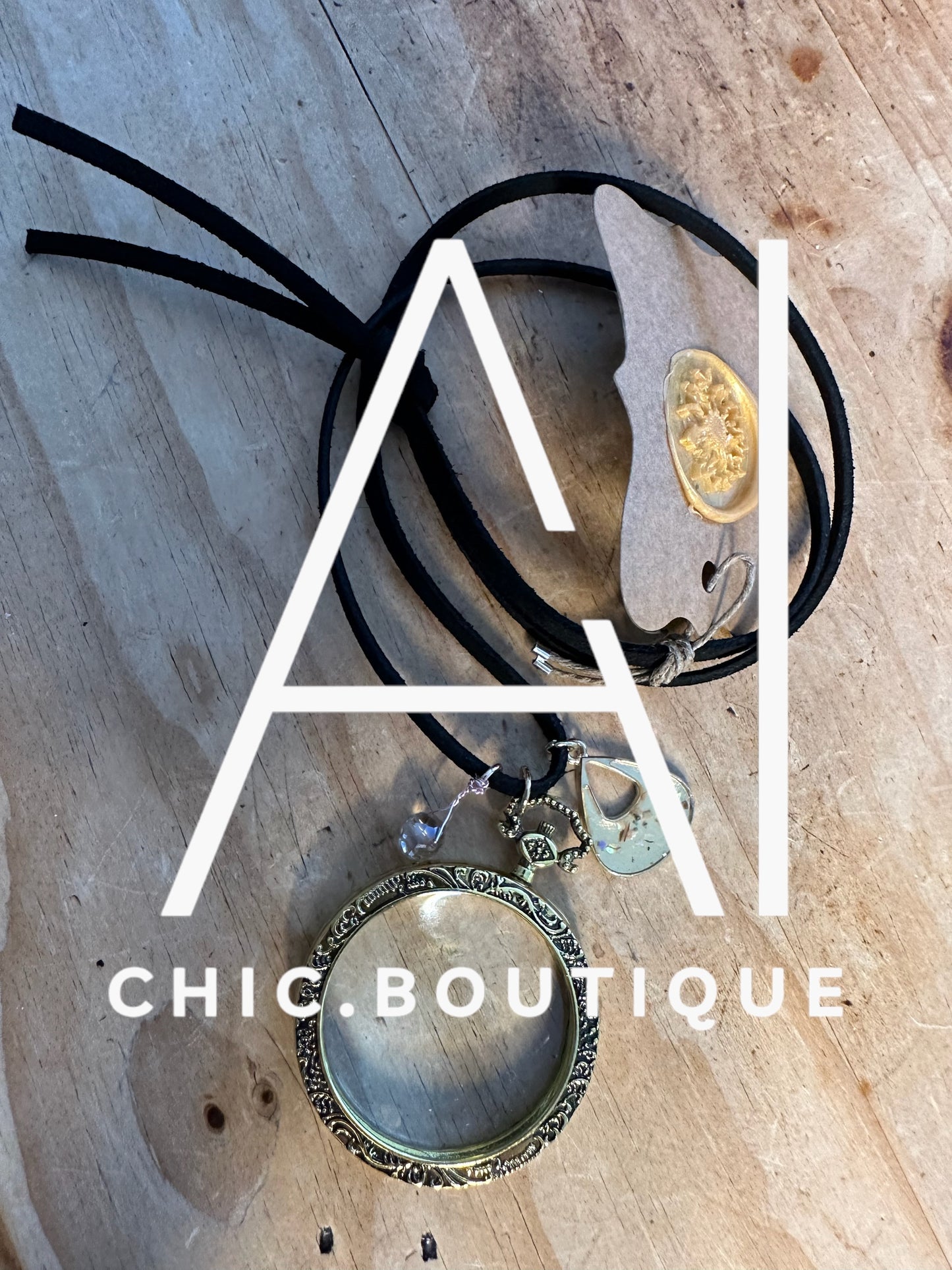 Necklace with Magnifying Glass